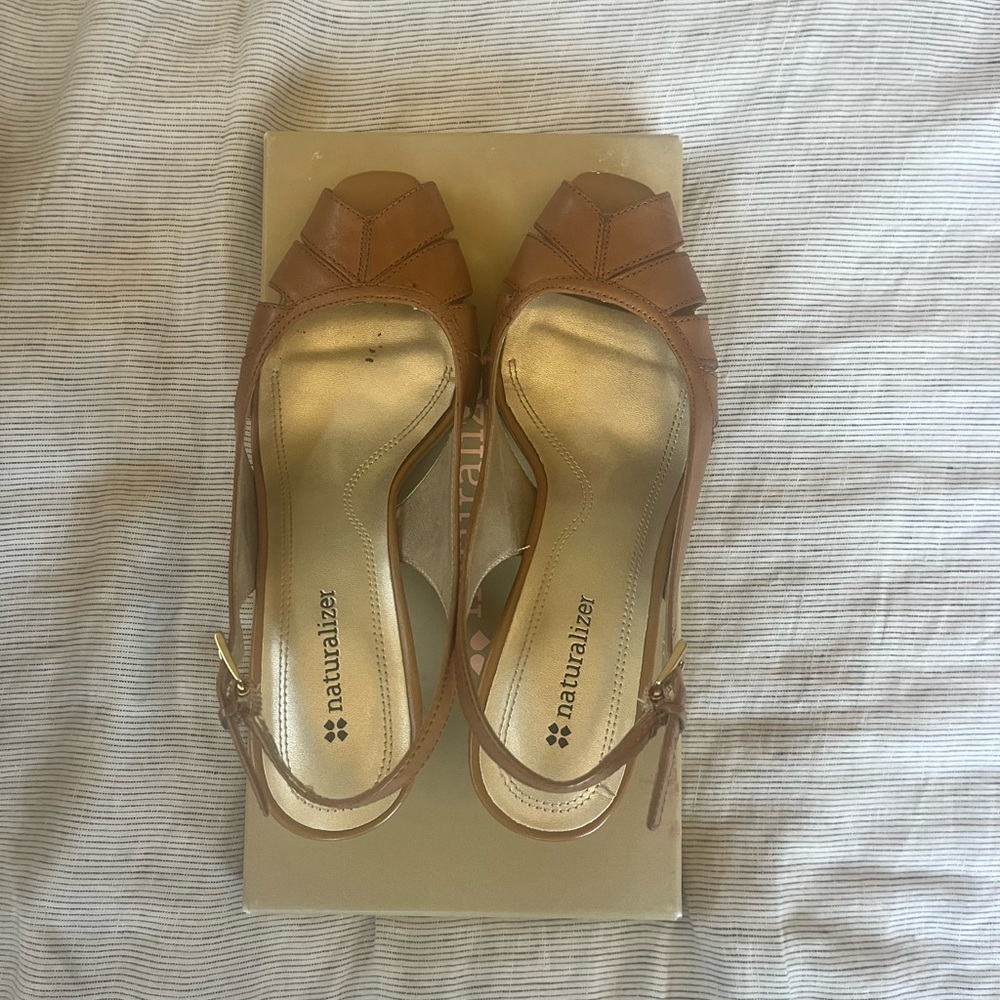 Naturalized Reunion Camelot Leather Heeled Sandals